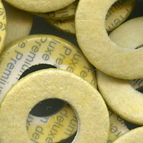 O/Hole Flute Pad Deluxe 2mm Thk D/Bladder Yellow 16.0mm