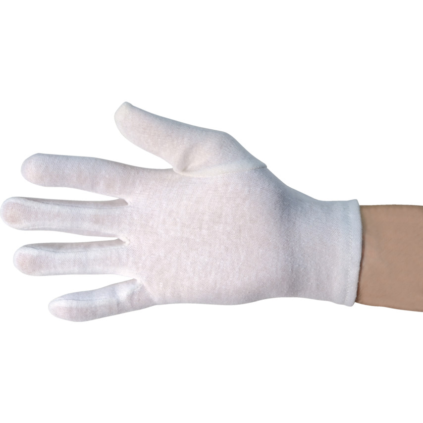 Gloves Polycotton Sewn Wrist Size 8 Image 1