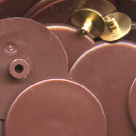 Resonator - Plastic Disc With Snap On Rivet 8.0mm