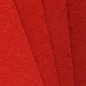 Pressed Red Felt 1.0mm Thk 100 x 150mm